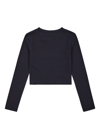 Темно-синий демисезонный кэжуал лонгслив Garnamama с надписями