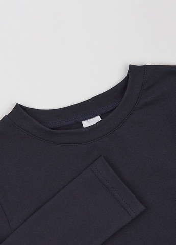 Темно-синий демисезонный кэжуал лонгслив Garnamama с надписями