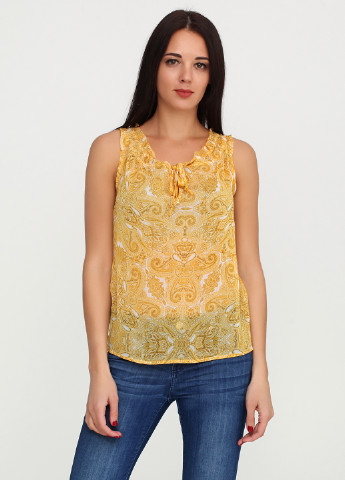 Желтая летняя блуза New York & Company