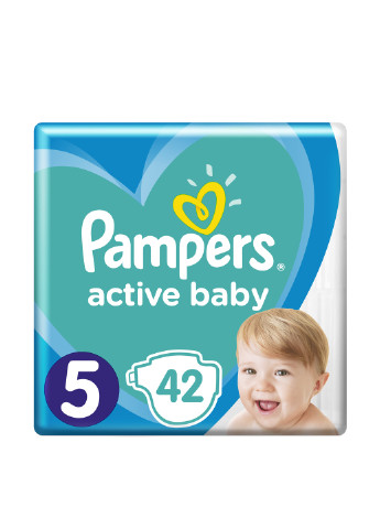 Подгузники Active Baby №5 11-16 кг (42шт.) Pampers (107156176)