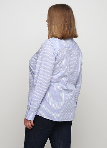 Голубой кэжуал рубашка в полоску Esmara