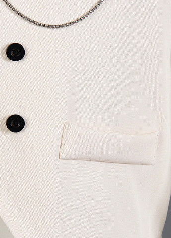 Комбинированный демисезонный комплект (жилет, рубашка, брюки) SHEIN