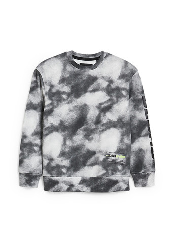 C&A світшот абстрактний комбінований кежуал бавовна, футер