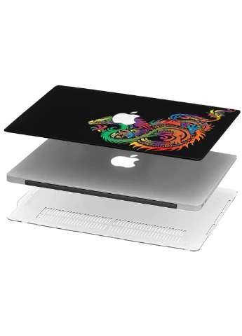Чехол пластиковый для Apple MacBook Pro 16 A2141 Разноцветный дракон (Colorful dragon) (9494-2140) MobiPrint (218505231)