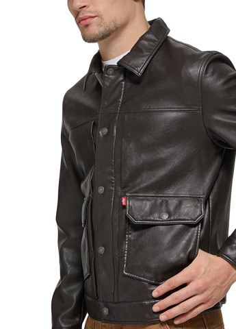 Темно-коричнева демісезонна куртка Levi's