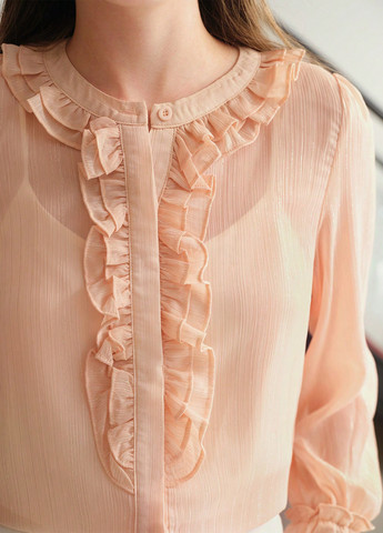 Персиковая блуза SHEIN