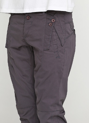 Серые кэжуал демисезонные зауженные брюки Weaver Jeans