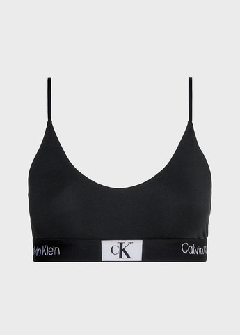 Чорний топ бюстгальтер Calvin Klein без кісточок бавовна