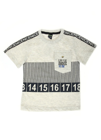 Серая летняя футболка Waxmen