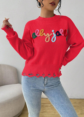 Червоний демісезонний джемпер джемпер SHEIN