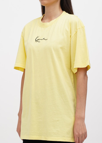 Желтая летняя футболка Karl Kani