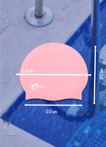 Силиконовая шапочка для плавания Leacco от7лет, универсальная No Brand (251131772)