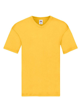 Желтая футболка Fruit of the Loom Original