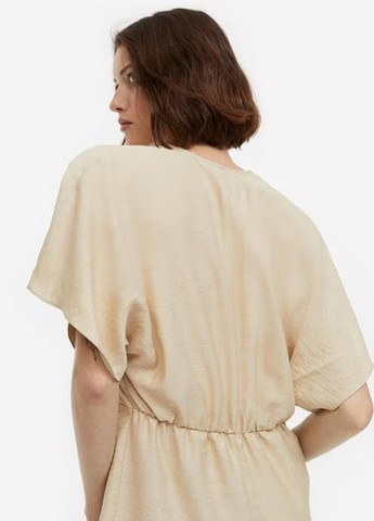 Світло-бежева кежуал сукня а-силует H&M однотонна