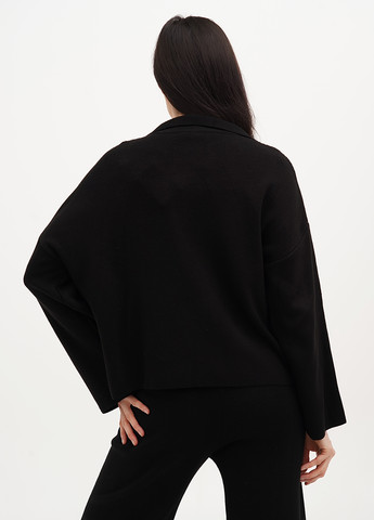 Черный демисезонный пуловер пуловер Vicolo