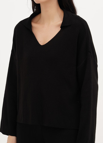 Черный демисезонный пуловер пуловер Vicolo