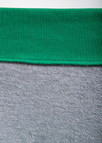 Серо-зеленый хлопковый свитшот с логотипом Supreme Spain - крой однотонный серый кэжуал - (251894209)