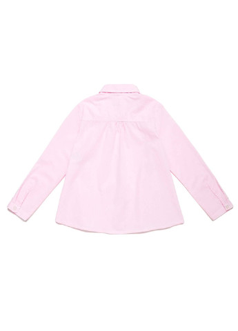 Светло-розовая кэжуал рубашка однотонная United Colors of Benetton
