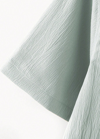 Мятная классическая, кэжуал рубашка однотонная SHEIN