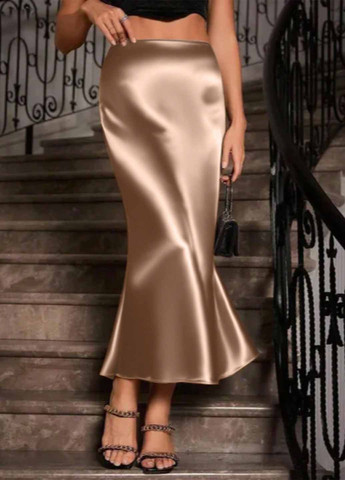 Песочная вечерний, кэжуал однотонная юбка SHEIN годе