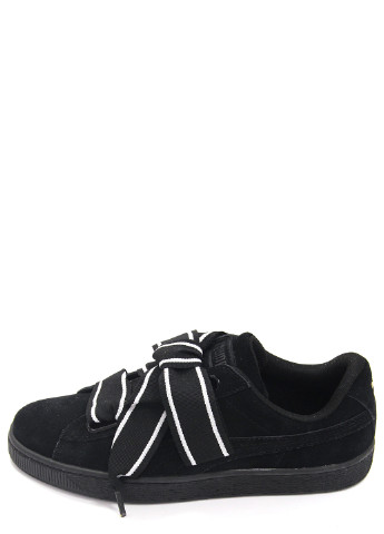 Чорні кеди жіночі suede heart satin ii Puma