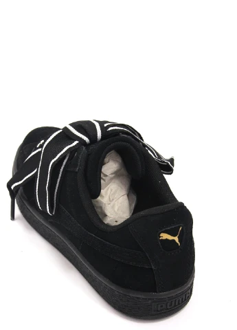 Чорні кеди жіночі suede heart satin ii Puma