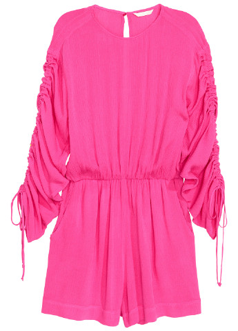 Комбінезон H&M комбінезон-шорти однотонний рожевий кежуал