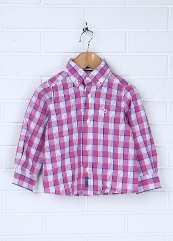 Розовая кэжуал рубашка Cotton Belt с длинным рукавом