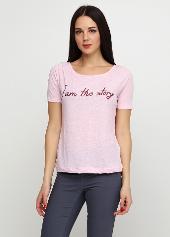 Світло-рожева літня футболка Object