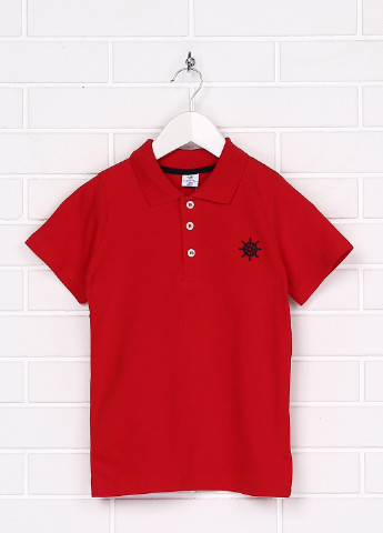 Красная детская футболка-поло для мальчика Topolino с рисунком