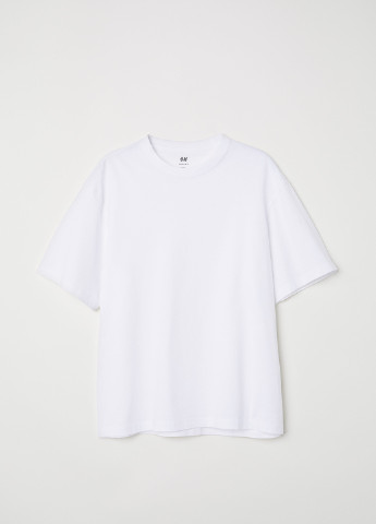 Белая футболка relaxed fit H&M