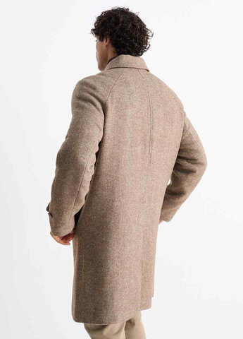 Бежевое демисезонное Пальто однобортное C&A