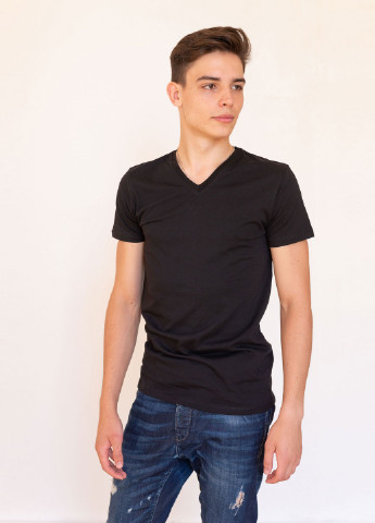 Черная футболка мужская Наталюкс 12-1316