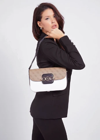Сумка Guess HENSELY CNVRTBLE SHOULDER BAG LAM - LATTE MULTI (239103560)