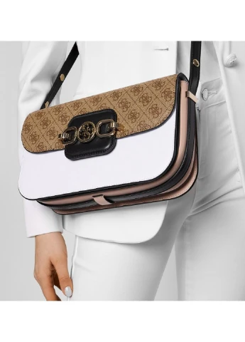 Сумка Guess HENSELY CNVRTBLE SHOULDER BAG LAM - LATTE MULTI (239103560)