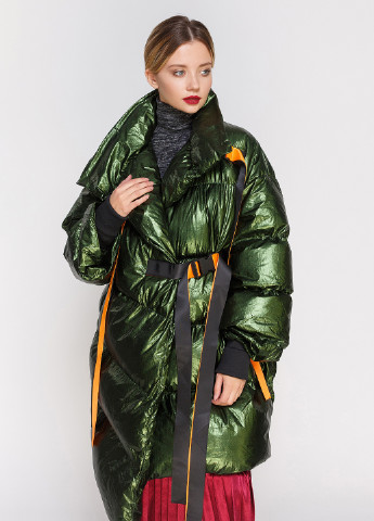 Зеленая зимняя куртка Longdeng