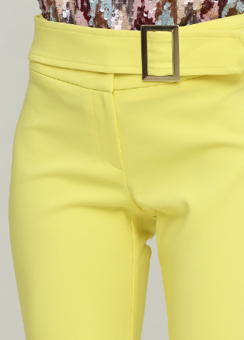 Желтые кэжуал демисезонные зауженные брюки Rinascimento