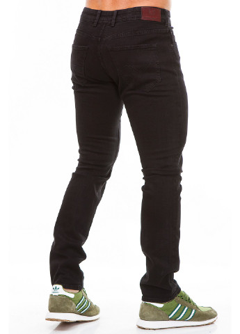 Черные демисезонные зауженные джинсы Madoc