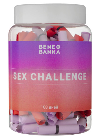 Баночка с заданиями "Sex Challenge" 18+ русский язык Bene Banka (200653583)