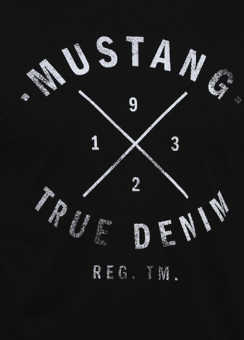 Черная футболка Mustang