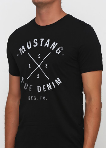 Черная футболка Mustang