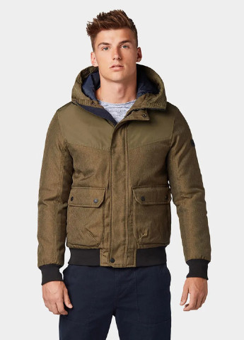 Оливковая (хаки) демисезонная куртка Tom Tailor