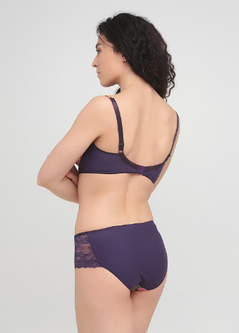 Фиолетовый демисезонный комплект (бюстгальтер, трусы) Charlotta