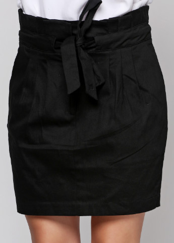 Черная кэжуал однотонная юбка Pepe Jeans мини