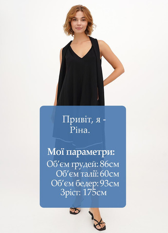 Чорна кежуал сукня а-силует Vicolo однотонна