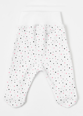 KRAKO ползунки горошек белый повседневный хлопок, интерлок производство - Украина