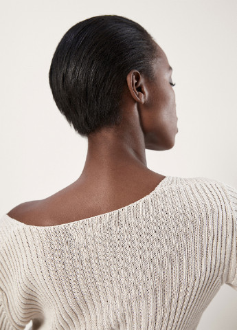 Світло-бежевий демісезонний пуловер пуловер Massimo Dutti