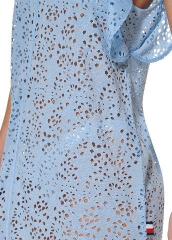 Голубое домашнее платье Tommy Hilfiger однотонное