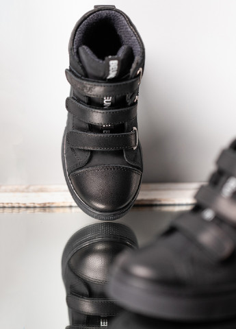 Черные кэжуал осенние кожаные ботинки на мальчика Tutubi