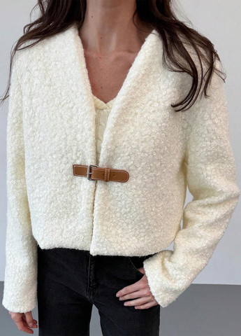 Кремовая демисезонная куртка SHEIN